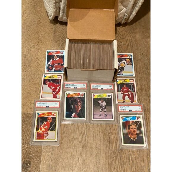 1988-89 O-Pee-Chee OPC Complete Hockey Set NM 1-264 WITH PSA 9 GRETZKY, SHANAHAN - Picture 3 of 8